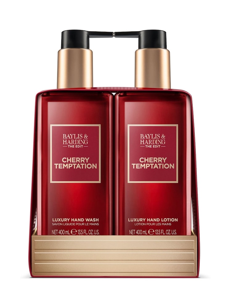 Baylis & Harding The Edit Cherry Temptation Hand Wash & Hand Lotion Gift Set - Image 1 of 1