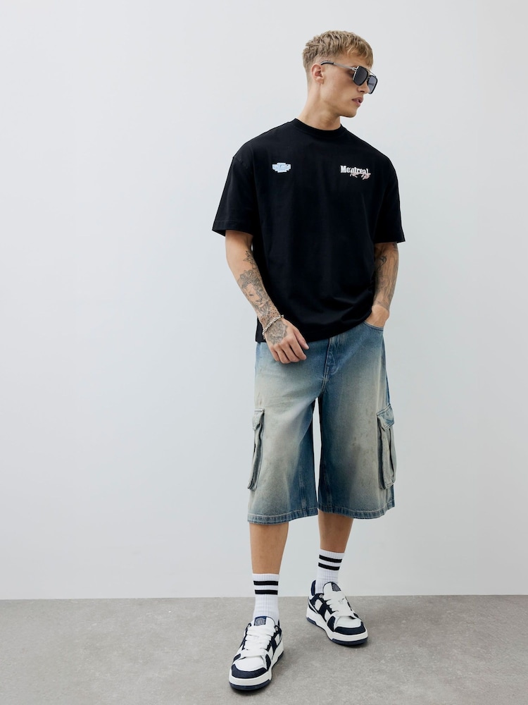 River Island Regular Fit Montreal Racing T-Shirt - Imagen 2 de 4