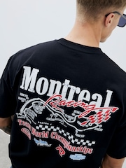 River Island Regular Fit Montreal Racing T-Shirt - Imagen 4 de 4