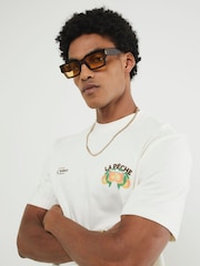 River Island Cream La Peche Fruit Market T-Shirt - Image 4 of 4