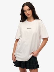 Camiseta Superdry Oversized com Micro Logo - Imagem 1 de 5
