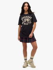 Superdry Blue Oversized Vintage Athletic Short Sleeve T-Shirt - Image 2 of 6