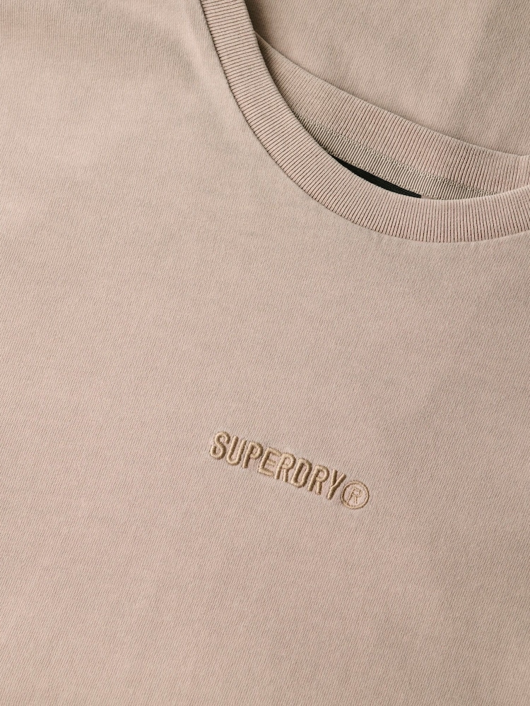 Superdry Brown Oversized Micro Logo T-Shirt - Image 5 of 5