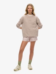 Blusa de moletom oversized com micro logotipo da Superdry Crewa - Imagem 2 de 4
