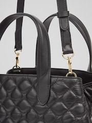 LK Bennett Black Lara Metallic Rectangle Crystal Shoe Clip - Image 3 of 4