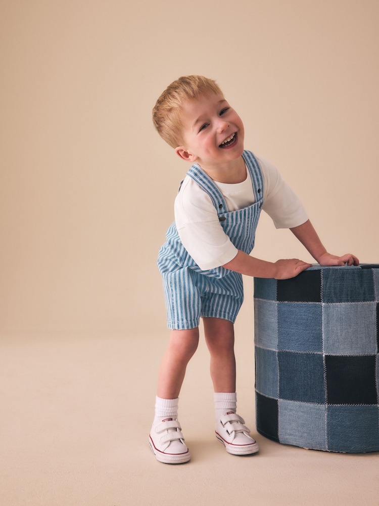 Stripe Denim Dungarees (3mths-7yrs) - Image 2 of 8