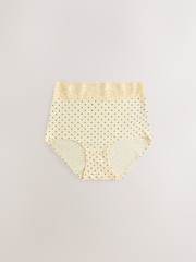 Galben lămâie - set de 10 Pachet din bumbac și Dantelă Șosete scurte - Imaginea 6 din 13