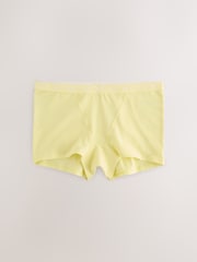 وردي/أصفر/أزرق/أخضر - حزمة سراويل داخلية من 4 قطع مصنوعة من القطن ومزينة بشعار - صورة 3 من 7