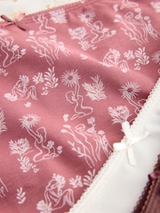 Burgundy Red Full Brief Cotton Rich Knickers 5 Pack - Image 12 of 12