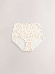 Burgundy Red Full Brief Cotton Rich Knickers 5 Pack - Image 4 of 12