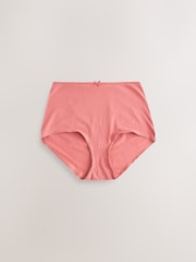 Burgundy Red Full Brief Cotton Rich Knickers 5 Pack - Image 5 of 12