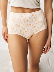 Burgundy Red Full Brief Cotton Rich Knickers 5 Pack - Image 8 of 12