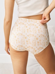 Burgundy Red Full Brief Cotton Rich Knickers 5 Pack - Image 9 of 12