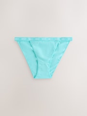 Қызғылт/Сары/Көк/Жасыл - Мақтадан жасалған логотипті іш киімдер 4 жиынтығы - 7суретінің 3 суреті