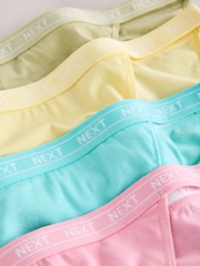 Қызғылт/Сары/Көк/Жасыл - Мақтадан жасалған логотипті іш киімдер 4 жиынтығы - 7суретінің 6 суреті