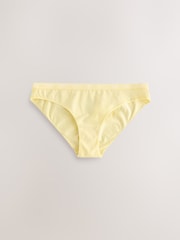 Pink/Yellow/Blue/Green Bikini Cotton Logo Knickers 4 Pack - Image 3 of 7