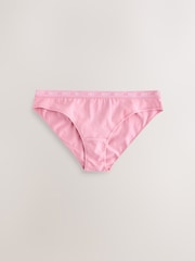 Pink/Yellow/Blue/Green Bikini Cotton Logo Knickers 4 Pack - Image 5 of 7