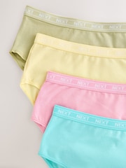 粉色/黃色/藍色/綠色 - 棉質標誌內褲 4 條裝 - 圖片 11/11