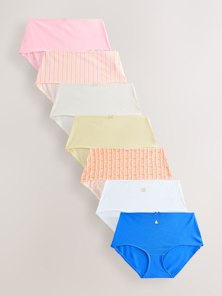 Bananas Midi Cotton Rich Knickers 7 Pack - Image 1 of 10