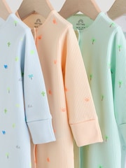 Multi Print Baby Sleepsuits 4 Pack (0mths-3yrs) - Image 8 of 13