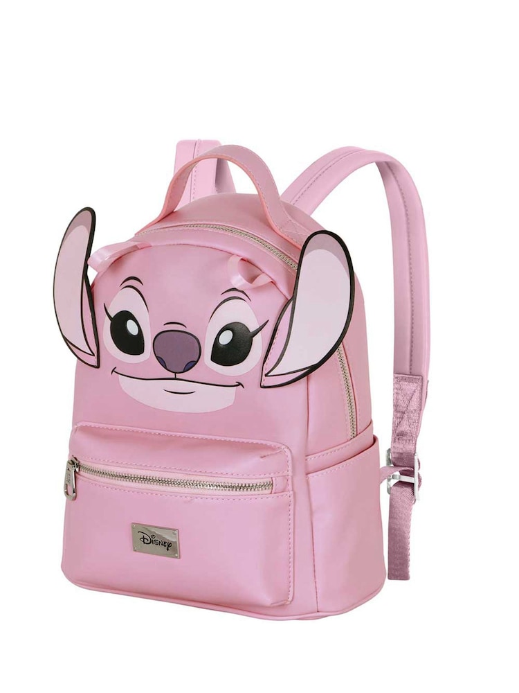 Peers Hardy Pink Disney Lilo and Stitch Angel Face Heady Backpack - Image 2 of 4