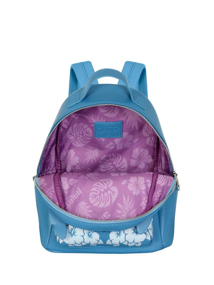Peers Hardy Blue Disney Lilo and Stitch Tongue Heady Backpack - Image 4 of 4 Peers Hardy Blue Disney Lilo and Stitch Tongue Heady Backpack - Image 4 of 4
