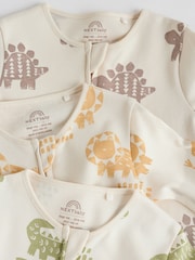 Multi Safari Two Way Zip Baby Sleepsuits 3 Pack (0mths-2yrs) - Image 8 of 13
