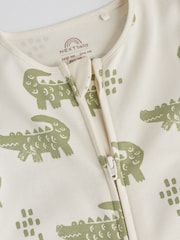 Multi Safari Two Way Zip Baby Sleepsuits 3 Pack (0mths-2yrs) - Image 9 of 13