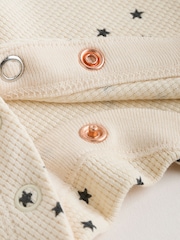 Monochrome Waffle Baby Sleepsuits 3 Pack (0mths-3yrs) - Image 10 of 12