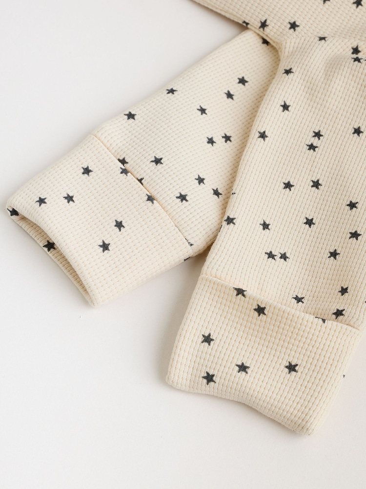 Monochrome Waffle Baby Sleepsuits 3 Pack (0mths-3yrs) - Image 12 of 12 Monochrome Waffle Baby Sleepsuits 3 Pack (0mths-3yrs) - Image 12 of 12