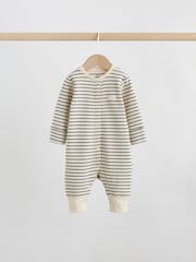 Monochrome Waffle Baby Sleepsuits 3 Pack (0mths-3yrs) - Image 4 of 12