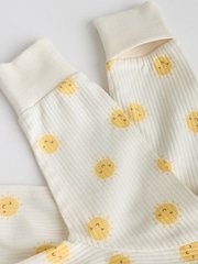 Yellow/Blue Sunshine Two Way Zip Baby Sleepsuits 3 Pack (0mths-3yrs) - Image 11 of 12