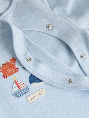 Blue Nautical Baby Sleepsuits 3 Pack (0mths-2yrs) - Image 10 of 13
