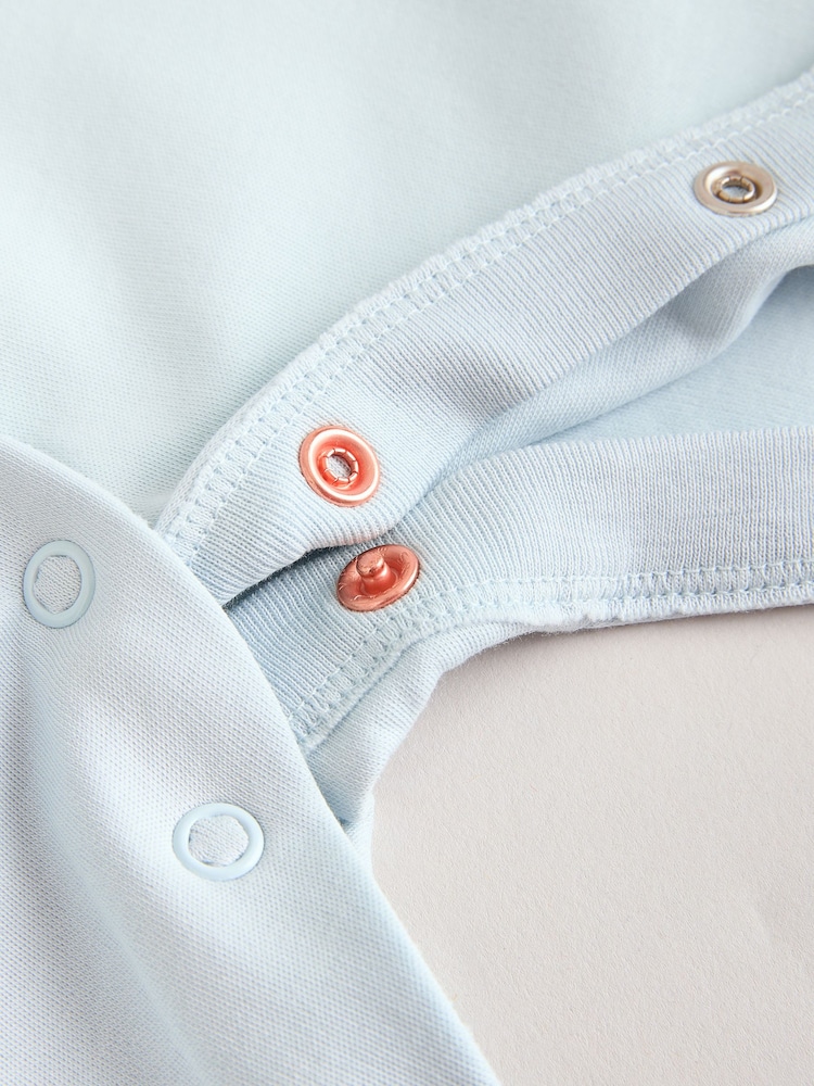 Multi Raglan Baby Sleepsuits 3 Pack (0mths-3yrs) - Image 15 of 15