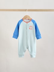 Multi Raglan Baby Sleepsuits 3 Pack (0mths-3yrs) - Image 4 of 15