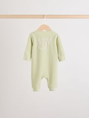 Multi Two Way Zip Baby Sleepsuits 3 Pack (0mths-3yrs) - Image 8 of 13