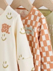 Multi Two Way Zip Baby Sleepsuits 3 Pack (0mths-3yrs) - Image 9 of 13