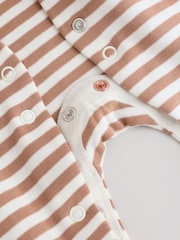 Blue/Ecru Bear 3 Pack Baby Sleepsuits (0mths-2yrs) - Image 13 of 13