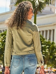 Sosandar Green Denim Jacket - Image 3 of 4