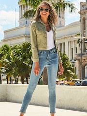 Sosandar Green Denim Jacket - Image 4 of 4