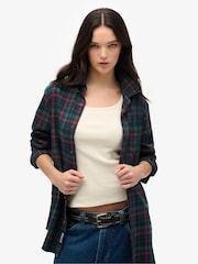 Camisa xadrez vintage oversized da Superdry - Imagem 1 de 6