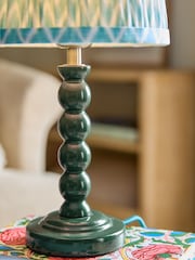Green Mini Bobbin Table Lamp - Image 3 of 5