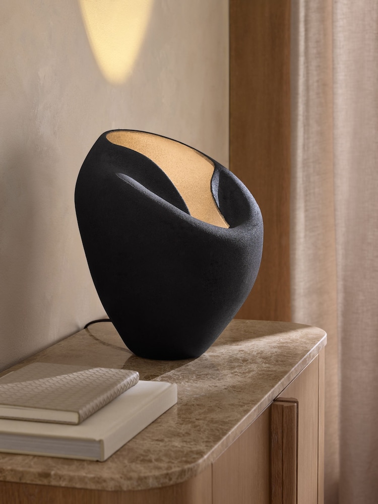 Black N. Premium Isac Table Lamp - Image 1 of 5