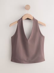 Pink/Yellow/Brown Halter Neck Tops 3 Pack - Image 6 of 10