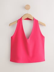 Pink/Yellow/Brown Halter Neck Tops 3 Pack - Image 7 of 10