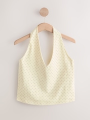 Pink/Yellow/Brown Halter Neck Tops 3 Pack - Image 8 of 10