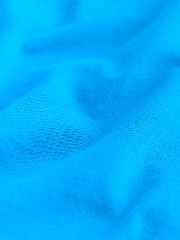 Albastru deschis - V-Neck Cap Sleeve T-Shirt - Imaginea 8 din 8