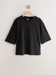 Rust/ Neutral/Yellow/Green/Red - Чыканак узундугуна ээ, эркин бокс формасындагы футболка 5 топтому - 13ичинен 5 сүрөт