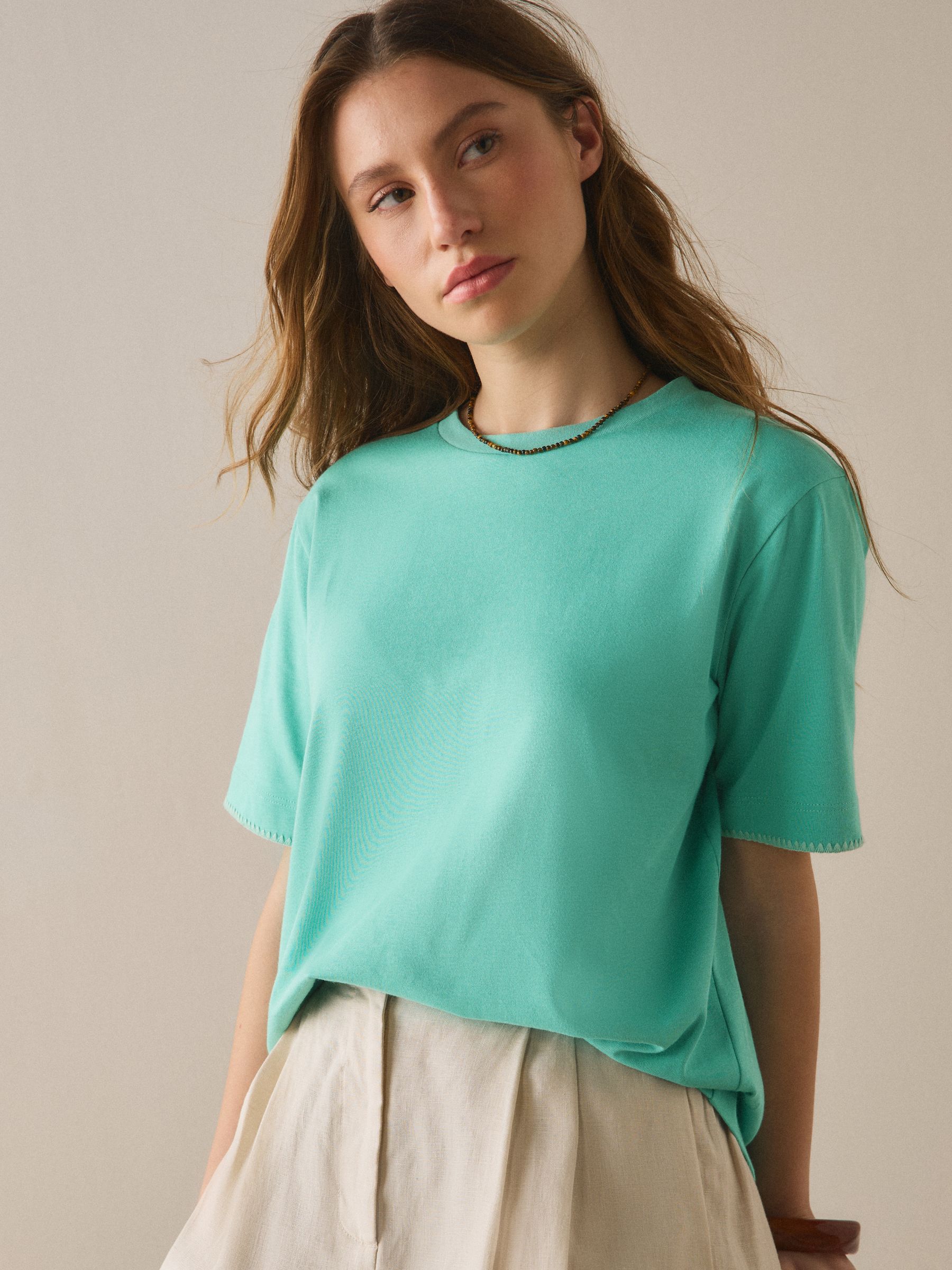 Buy Aqua Blue Heavyweight Short Sleeve Crew Neck T-Shirt from Next USA Buy Aqua Blue Heavyweight Short Sleeve Crew Neck T-Shirt from Next USA