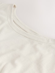 Beige Cap Sleeve T-Shirt - Image 5 of 6